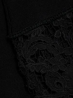 Sabine Embroidered Wool-Cotton Midi-Dress