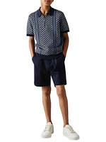 Little Boy's & Sanderson Half-Zip Knit Polo Shirt