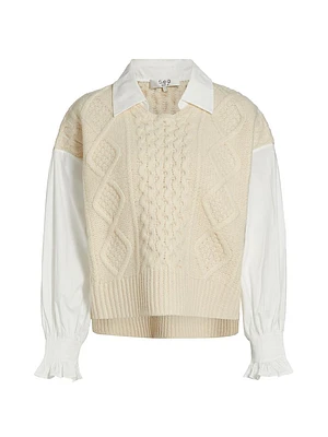 Devina Mix Media Sweater