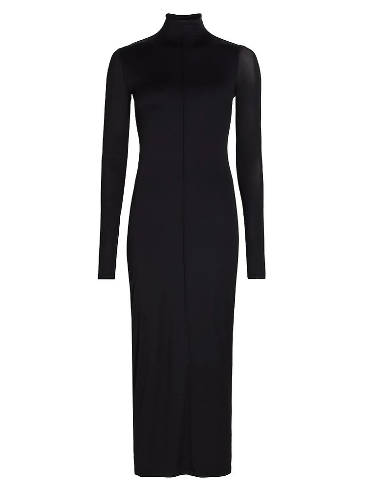 RHW Mock-Turtleneck Maxi Dress