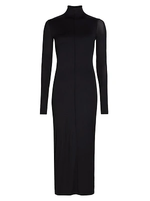 RHW Mock-Turtleneck Maxi Dress