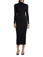 RHW Mock-Turtleneck Maxi Dress