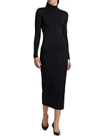 RHW Mock-Turtleneck Maxi Dress