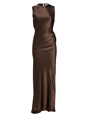 Anwen Silk Sleeveless Maxi Dress