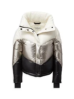Little Girl's & Athlete Metallic Down Jacket