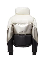 Little Girl's & Athlete Metallic Down Jacket