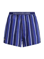 Cricket Stripe Cotton-Blend Boxer