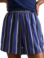 Cricket Stripe Cotton-Blend Boxer