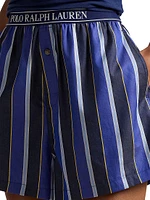 Cricket Stripe Cotton-Blend Boxer