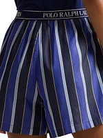 Cricket Stripe Cotton-Blend Boxer