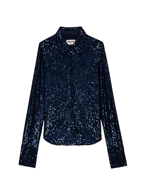 Tawny Sequined Shirt