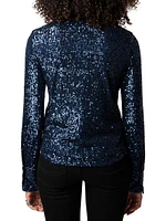 Tawny Sequined Shirt