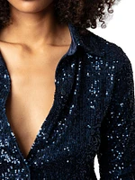 Tawny Sequined Shirt
