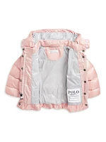 Baby Girl's Down Puffer Peplum Jacket