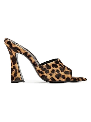 Junie 100MM Pony Hair Mules