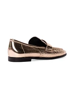 Arrow Metallic Loafers