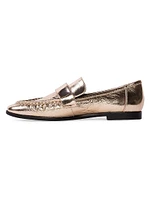 Arrow Metallic Loafers