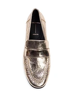Arrow Metallic Loafers
