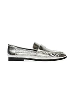 Arrow Metallic Loafers