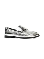 Arrow Metallic Loafers