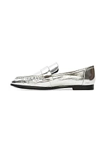 Arrow Metallic Loafers