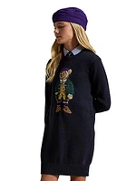 Girl's Polo Bear Sweater Dress