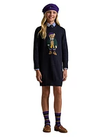 Girl's Polo Bear Sweater Dress