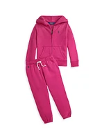 Little Girl's Fleece Jogger Pants