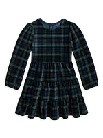 Little Girl's & Plaid Corduroy Dress