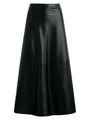 Dani Michelle The Tavi Faux Leather Maxi Skirt