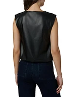 Faux-Leather Shirt