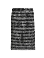 Two-Tone Tweed Pencil Skirt