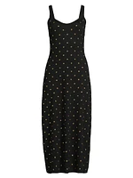 Studded Knit Midi-Dress