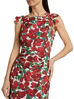 Poppy Bow-Strap Sheath Cocktail Dress