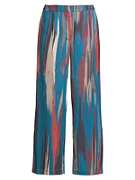 Brushstroke Abstract Crop Pants