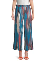 Brushstroke Abstract Crop Pants