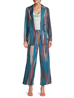 Brushstroke Abstract Crop Pants