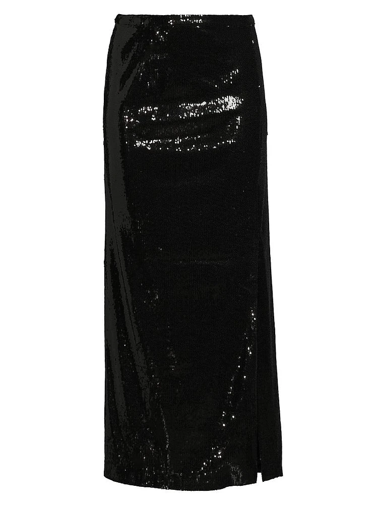 Sequined Maxi Skirt