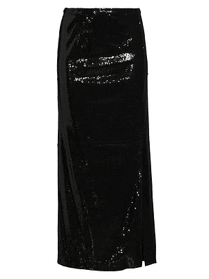 Sequined Maxi Skirt