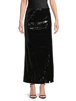 Sequined Maxi Skirt