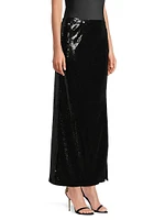 Sequined Maxi Skirt