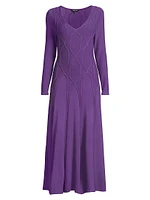 Geometric Knit Maxi Dress