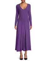 Geometric Knit Maxi Dress
