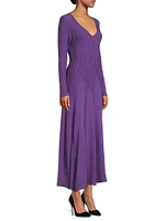Geometric Knit Maxi Dress