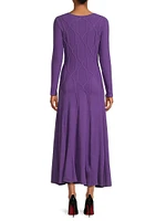 Geometric Knit Maxi Dress