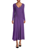Geometric Knit Maxi Dress