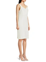 Bouclé Knit Sleeveless Sheath Dress