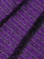 Tweed Fringe-Trim Midi-Dress