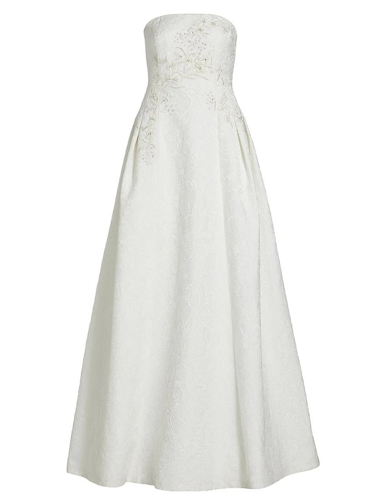 Belle Embellished Strapless Ballgown