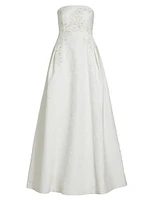 Belle Embellished Strapless Ballgown